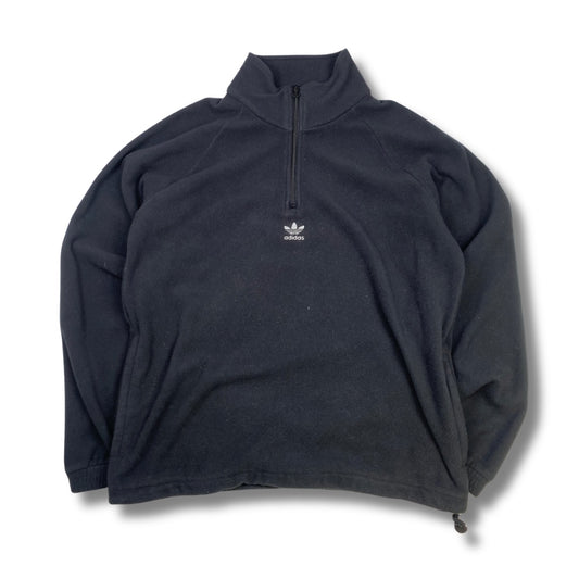 Adidas Retro Fleecepullover Schwarz (L)