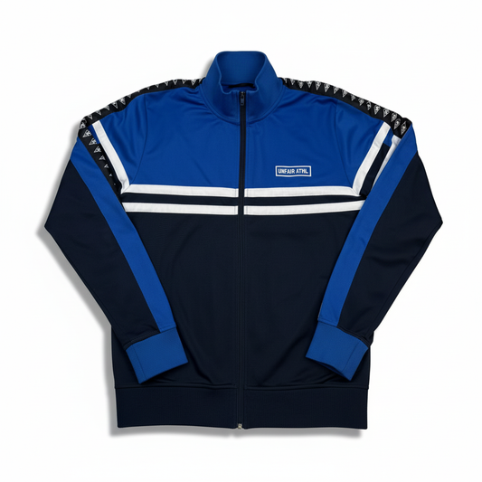 Unfair Athletics Trainingsjacke Blau-Weiß-Schwarz (XL)