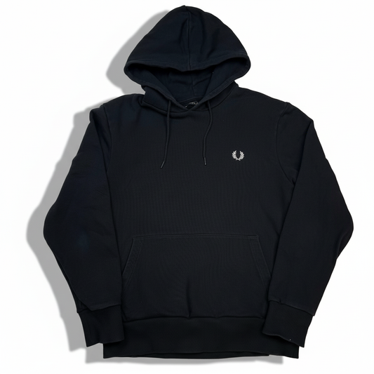 Fred Perry Backprint Hoodie Schwarz (M)