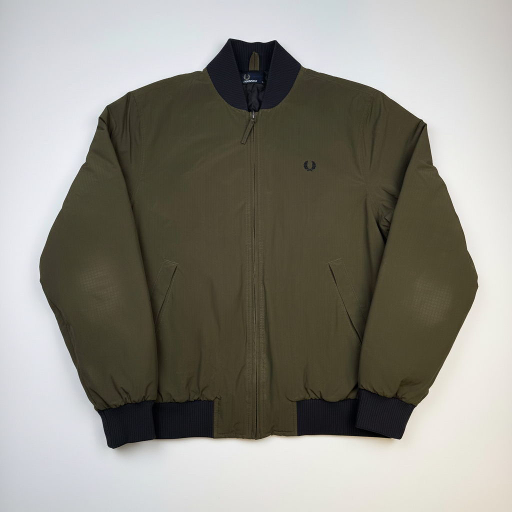 Fred Perry Harrington Jacke Khaki (M)