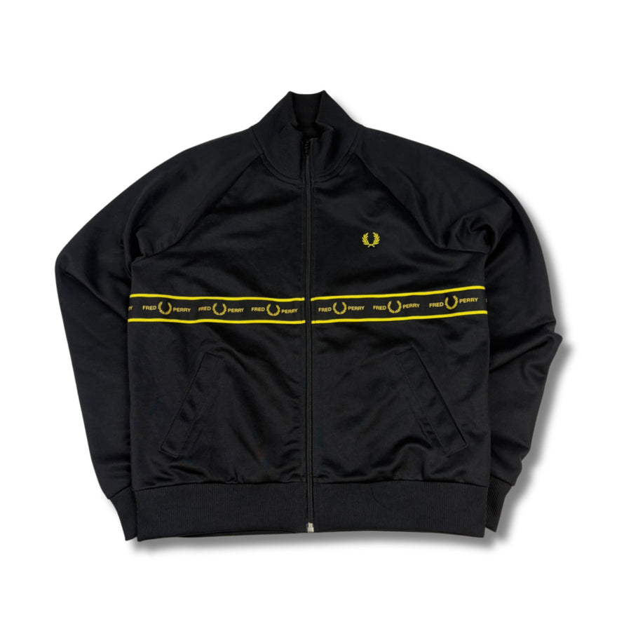 Fred Perry Trainingsjacke Schwarz-Gelb (M)